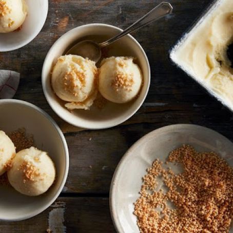 Dori Sanders’ No-Churn Fresh Lemon Ice Cream